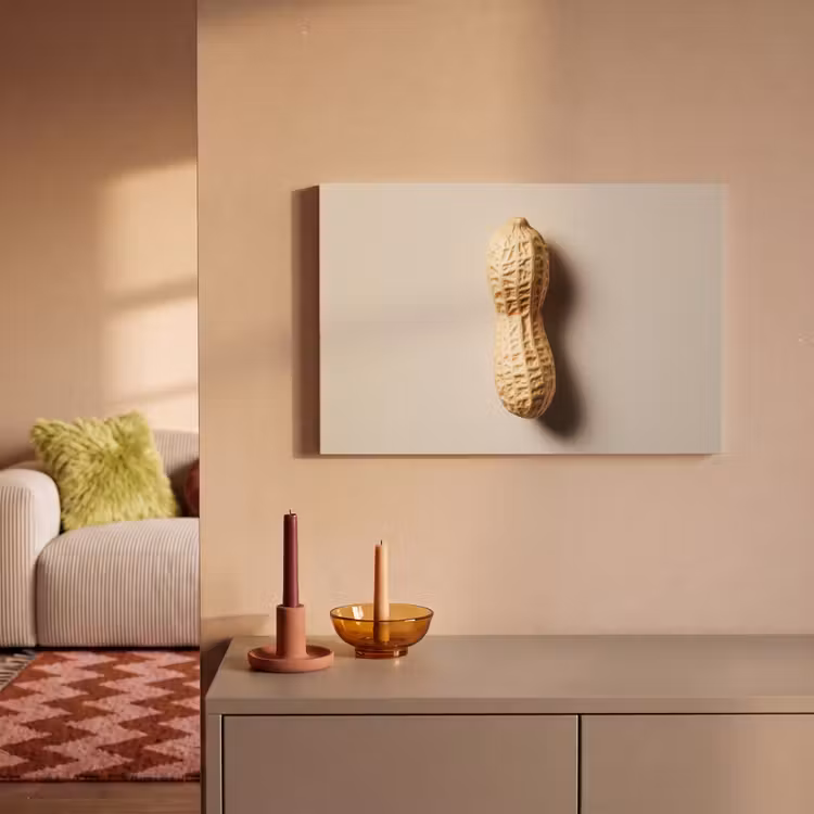 Pinda - Ruw - Beige canvas 2cm klein -sfeer1