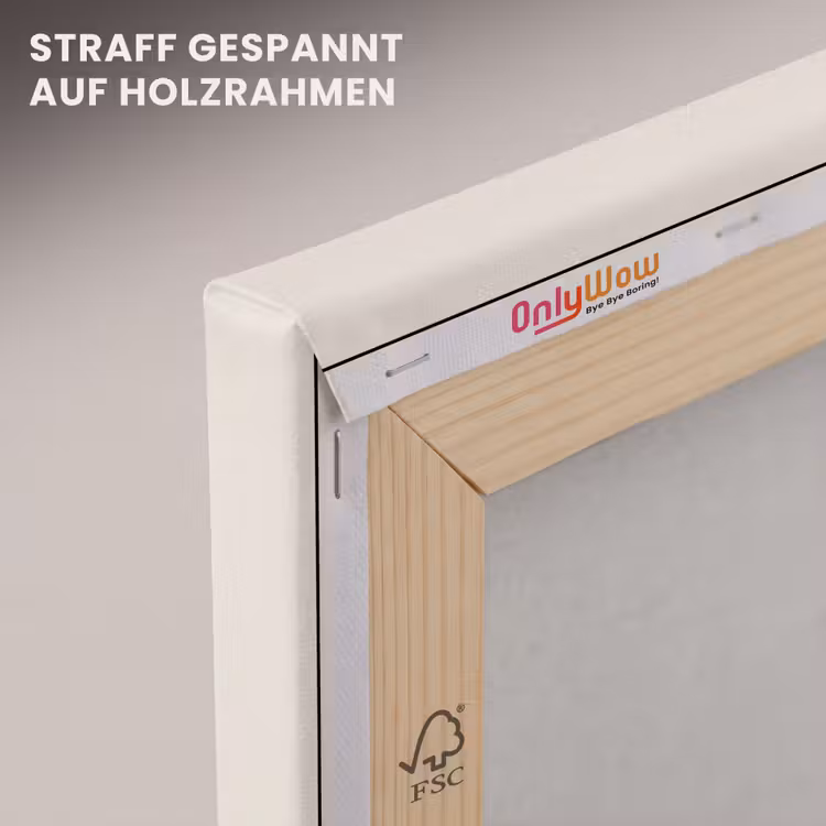 Aardetinten - Abstracte compositie - Eenvoudige vormen canvas 2cm klein -uniquesellingpoint_afwerking-onlywow_DE