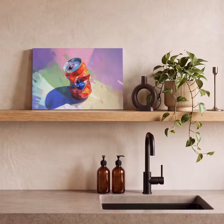 Frisdrank - Blik - Paars canvas 2cm klein -closeup_print_DE