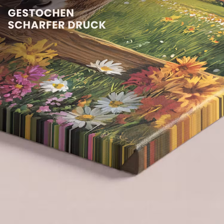 Ezels - Bloemen - Zomers canvas 2cm klein -closeup_print_DE