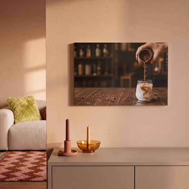 Espresso - Melk - Café canvas 2cm klein -sfeer1