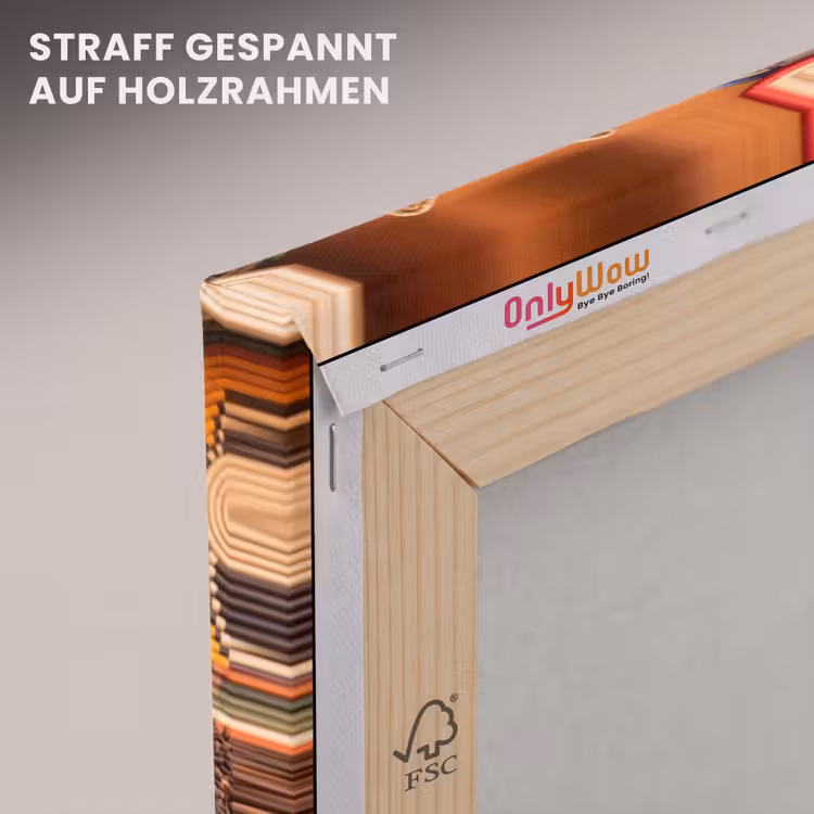 Leinwandbild - Essen – Farbenfroh – Kultur - Eten - Kleurrijk - Cultuur canvas 2cm klein