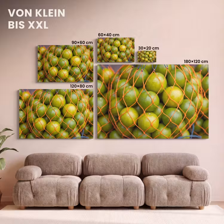 Eten - Net - Groen - Markt canvas 2cm klein -Xsfeer8_DE