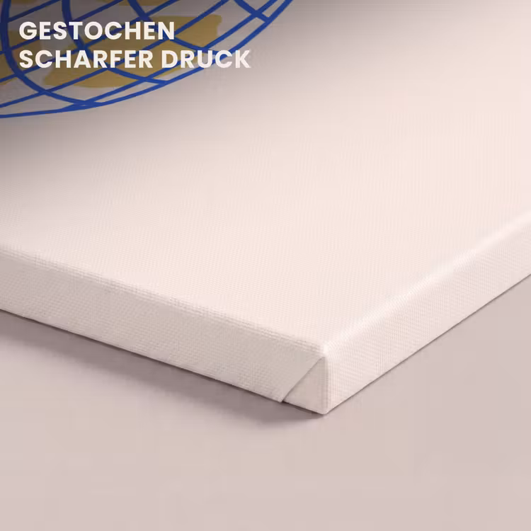 Eten - Citroen - Boodschappen - Abstract - Geel - Blauw canvas 2cm klein -closeup_print_DE