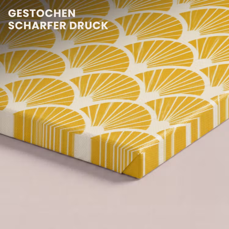 Waaiers - Art Deco - Retro - Okergeel canvas 2cm klein 34 -closeup_print_DE