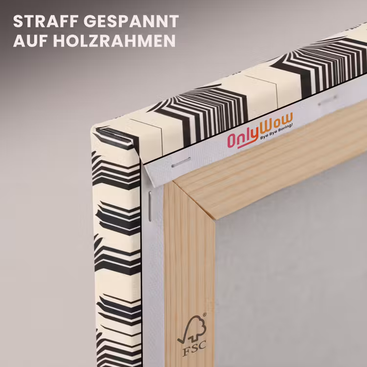 Waaiers - Botanisch - Zwart - Beige canvas 2cm klein 34 -uniquesellingpoint_afwerking-onlywow_DE