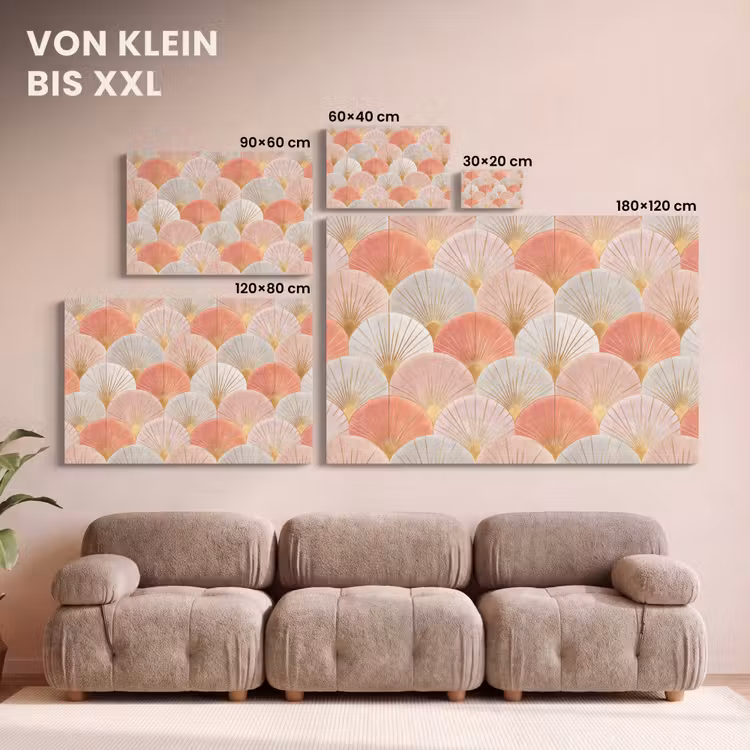 Waaiers - Goud - Roze canvas 2cm klein 34 -Xsfeer8_DE