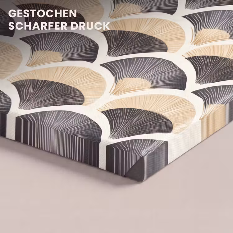 Waaier - Patroon - Zwart - Beige canvas 2cm klein 34 -closeup_print_DE