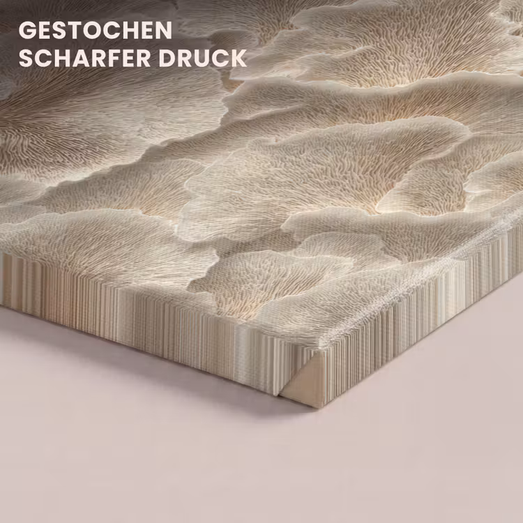 Waaierstructuren - Beige - Vezeltextuur canvas 2cm klein 34 -closeup_print_DE
