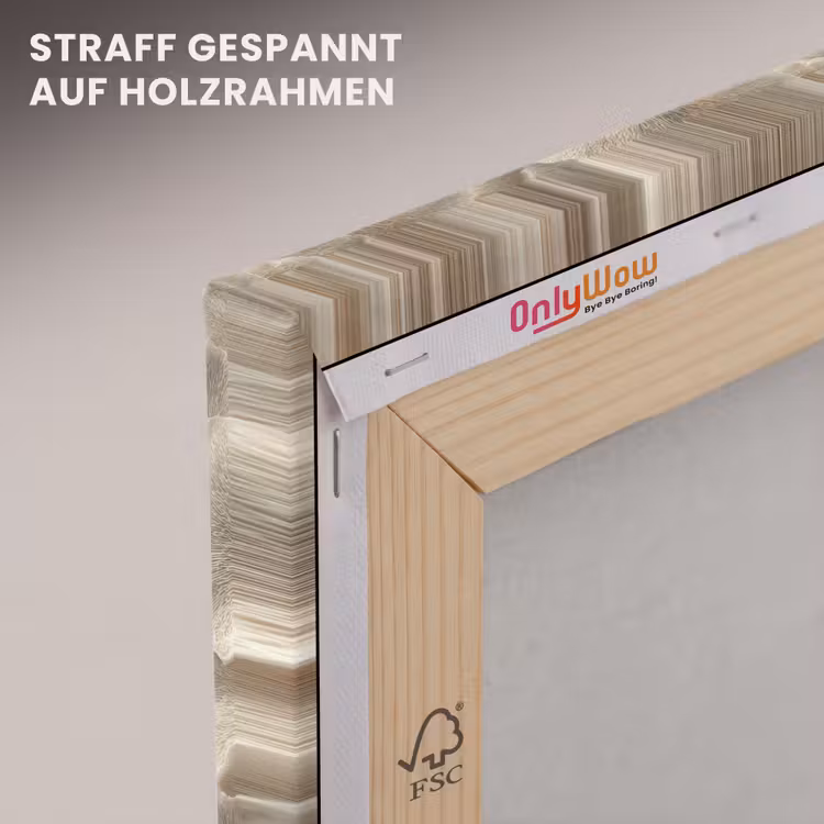 Waaierstructuren - Beige - Vezeltextuur canvas 2cm klein 34 -uniquesellingpoint_afwerking-onlywow_DE