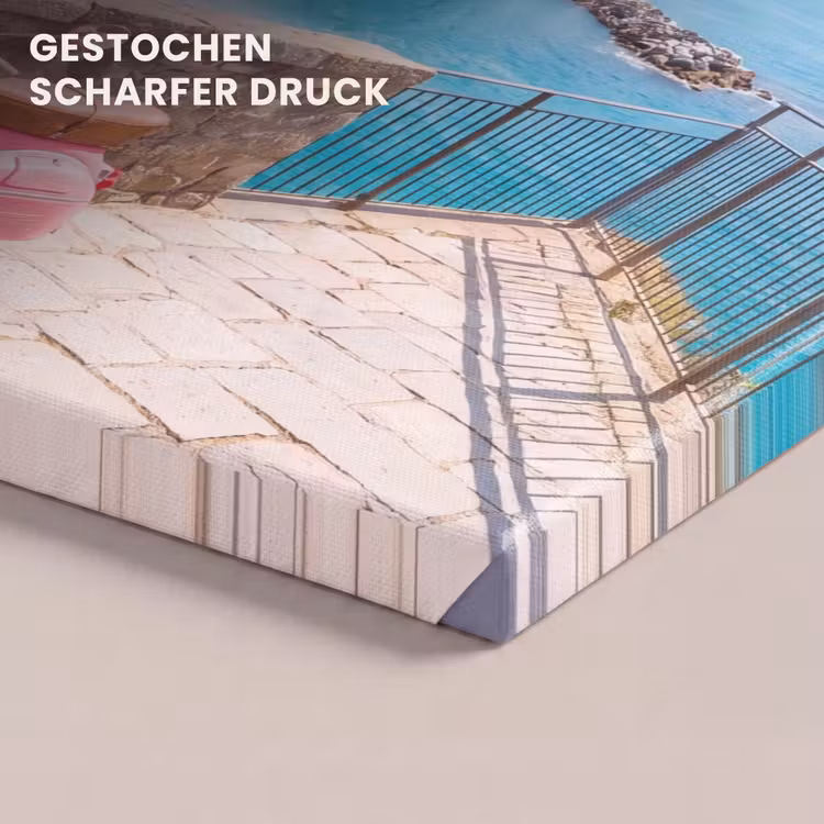 Voertuig - Roze - Kust - Zomer - Reizen canvas 2cm klein -closeup_print_DE