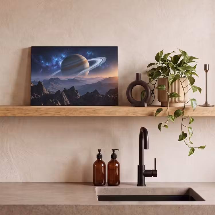 Fantasy - Kosmos - Landschap canvas 2cm klein -closeup_print_DE