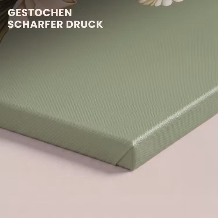 Lint - Boeket - Groen - Quote canvas 2cm klein -uniquesellingpoint_afwerking-onlywow_DE