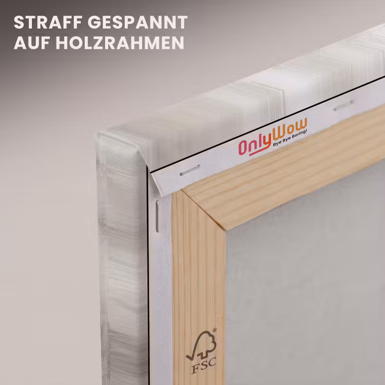 Verf - Abstract - Beige - Kunst canvas 2cm klein -uniquesellingpoint_afwerking-onlywow_DE