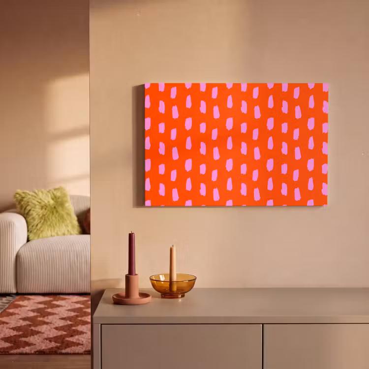 Verf - Roze - Rood canvas 2cm klein 34 -sfeer1