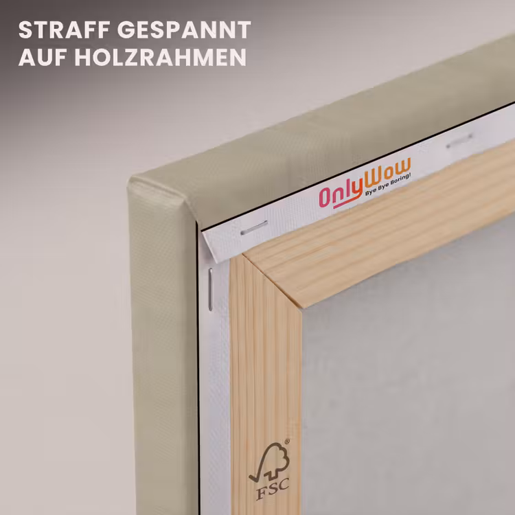 Taupekleur - Gewolkt textuur - Natuurlijk canvas 2cm klein 34 -uniquesellingpoint_afwerking-onlywow_DE
