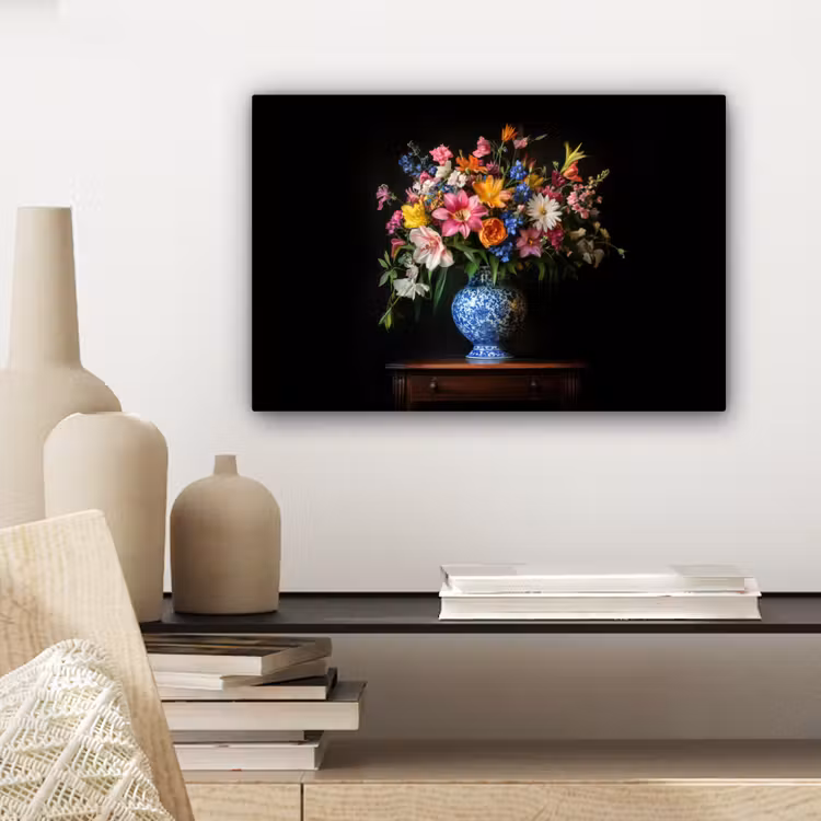 Kleur - Vaas - Bloemen - Boeket canvas 2cm klein -closeup_print_DE