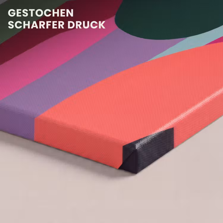 Kleurvakken - Recht - Rond - Abstract canvas 2cm klein -closeup_print_DE