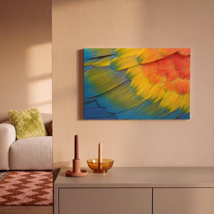 Veren - Ara - Kleurrijk canvas 2cm klein -sfeer1