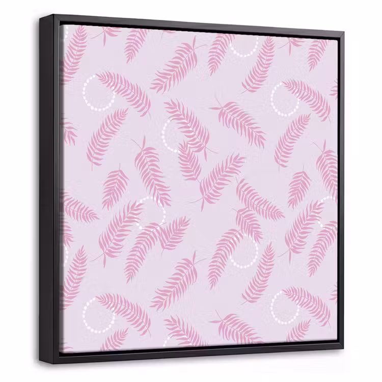 Veren - Paars - Wit Canvas met baklijst klein 1124 -threedimensional_3d_global