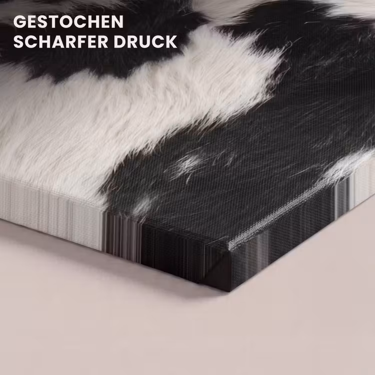Bont - Textuur - Zwart - Wit canvas 2cm klein -uniquesellingpoint_afwerking-onlywow_DE
