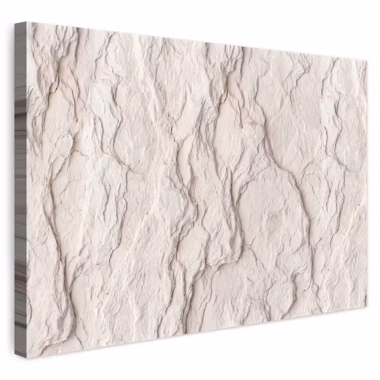 Rots - Structuur - Natuur - Beige - Abstract canvas 2cm klein -3d
