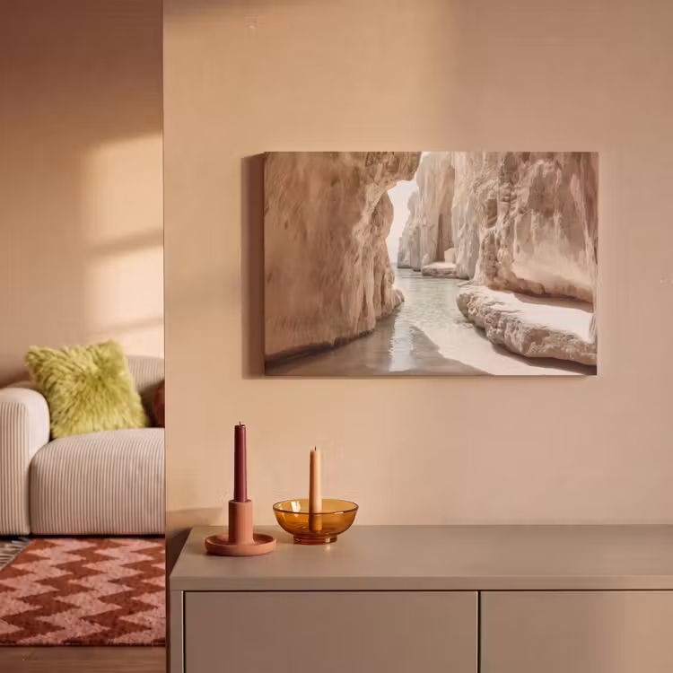 Rotsen - Zee - Zand - Kloof canvas 2cm klein -sfeer1