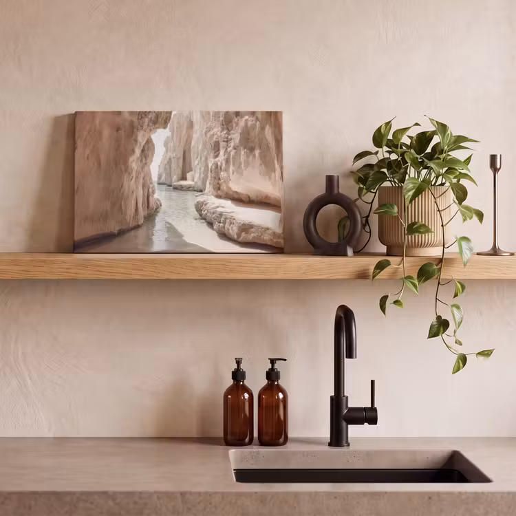 Rotsen - Zee - Zand - Kloof canvas 2cm klein -sfeer3