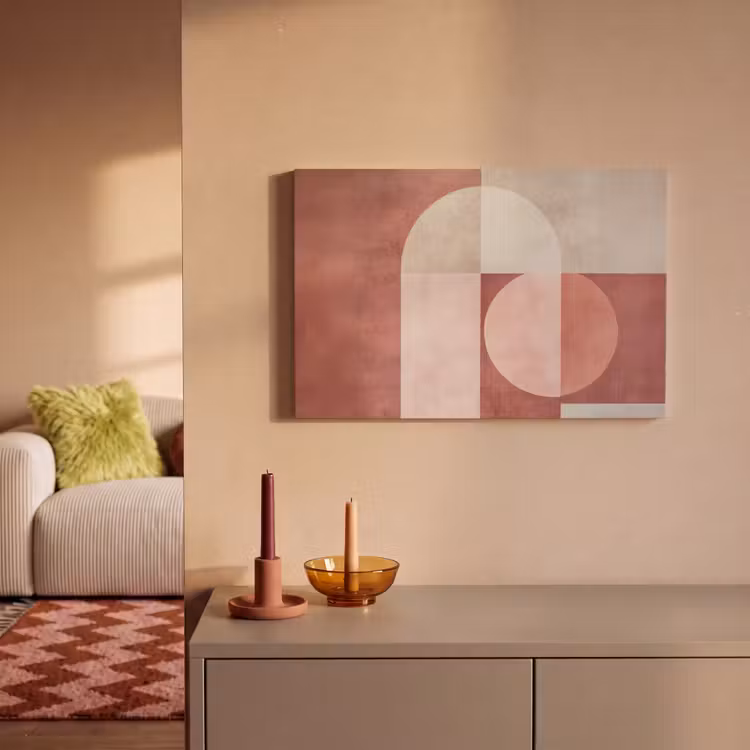Figuren - Abstract - Roze canvas 2cm klein -sfeer1