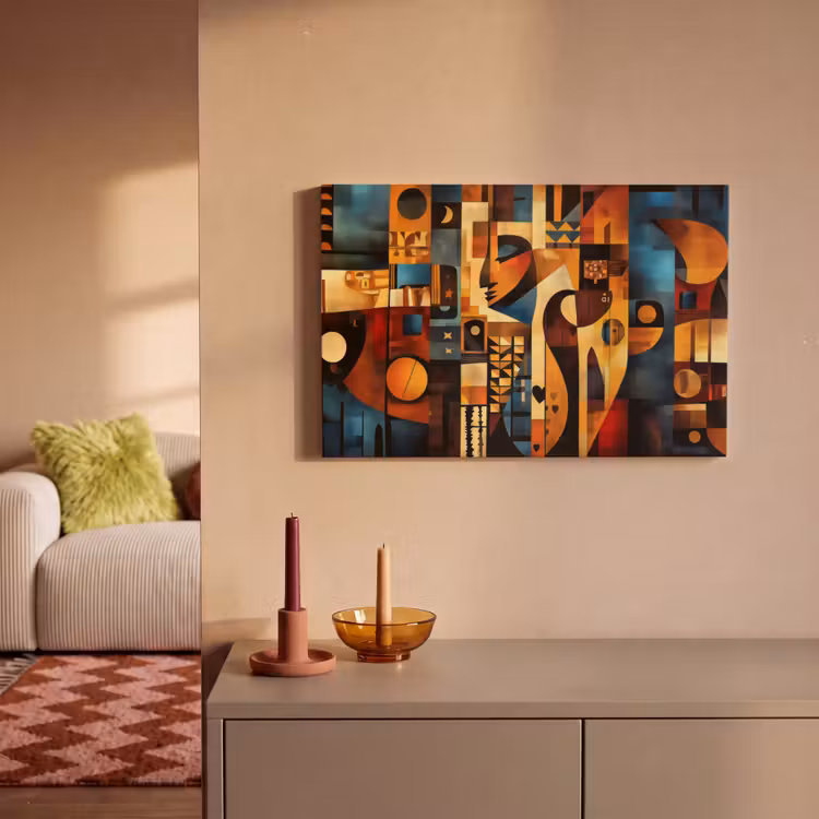 Figuren - Abstract - Symbolen canvas 2cm klein -sfeer1