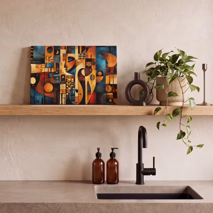 Figuren - Abstract - Symbolen canvas 2cm klein -sfeer6