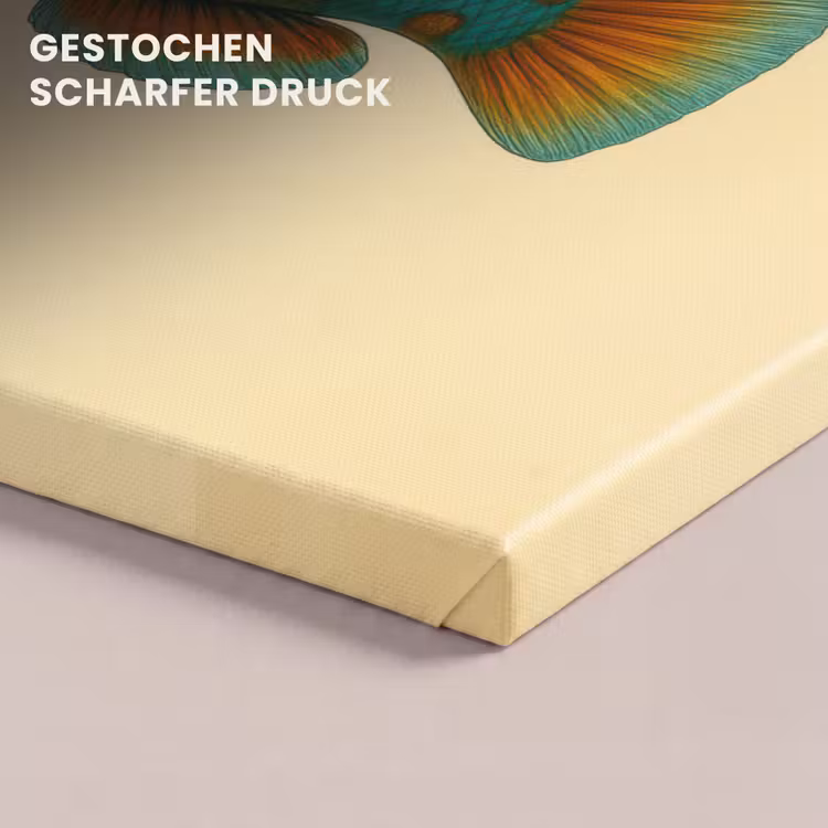 Vis - Blauw - Stippen - Schubben canvas 2cm klein -closeup_print_DE