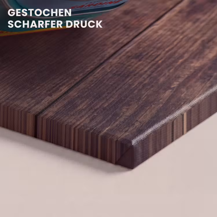 Leinwandbild - Fisch – Dosen – Küche - Vis - Blikjes - Keuken canvas 2cm klein