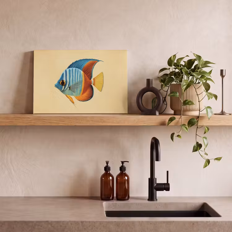Vis - Vinnen - Blauw - Ogen canvas 2cm klein -closeup_print_DE