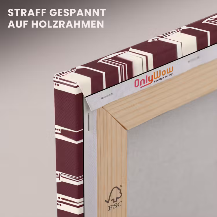 Vissen - Grafisch - Patroon - Donker canvas 2cm klein 34 -uniquesellingpoint_afwerking-onlywow_DE