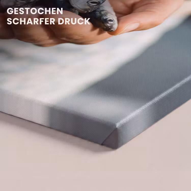 Leinwandbild - Fisch – Hände – Natur - Vis - Handen - Natuur canvas 2cm klein