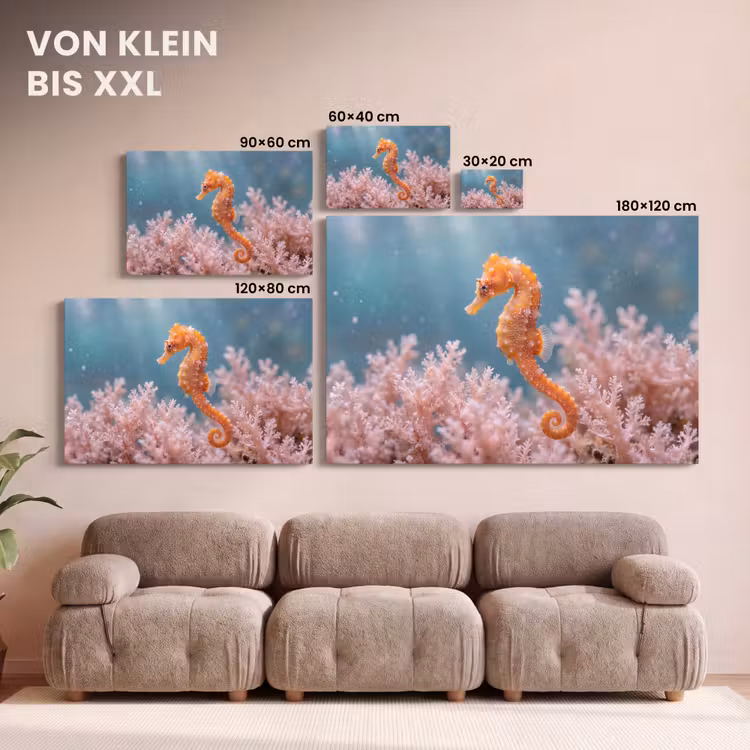 Vis - Koraal - Oceaan - Macro - Oranje canvas 2cm klein -Xsfeer8_DE