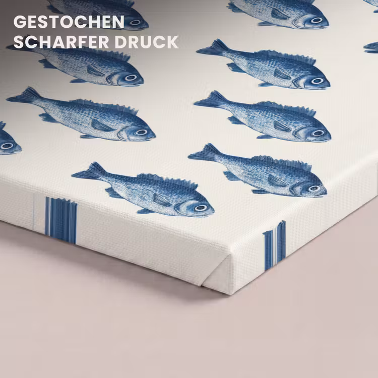 Vis - Patroon - Blauw canvas 2cm klein 34 -uniquesellingpoint_afwerking-onlywow_DE