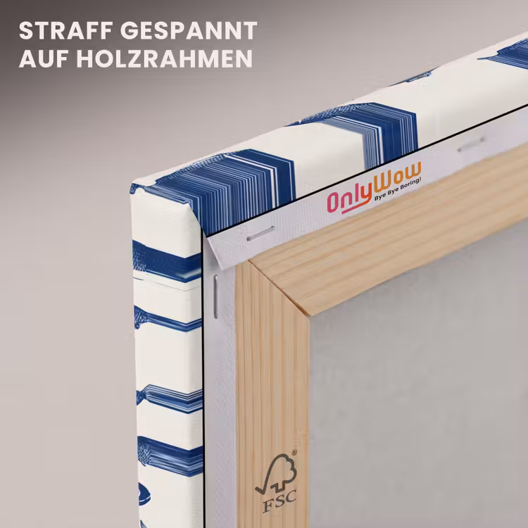 Vissen - Patroon - Blauw - Wit canvas 2cm klein 34 -uniquesellingpoint_afwerking-onlywow_DE