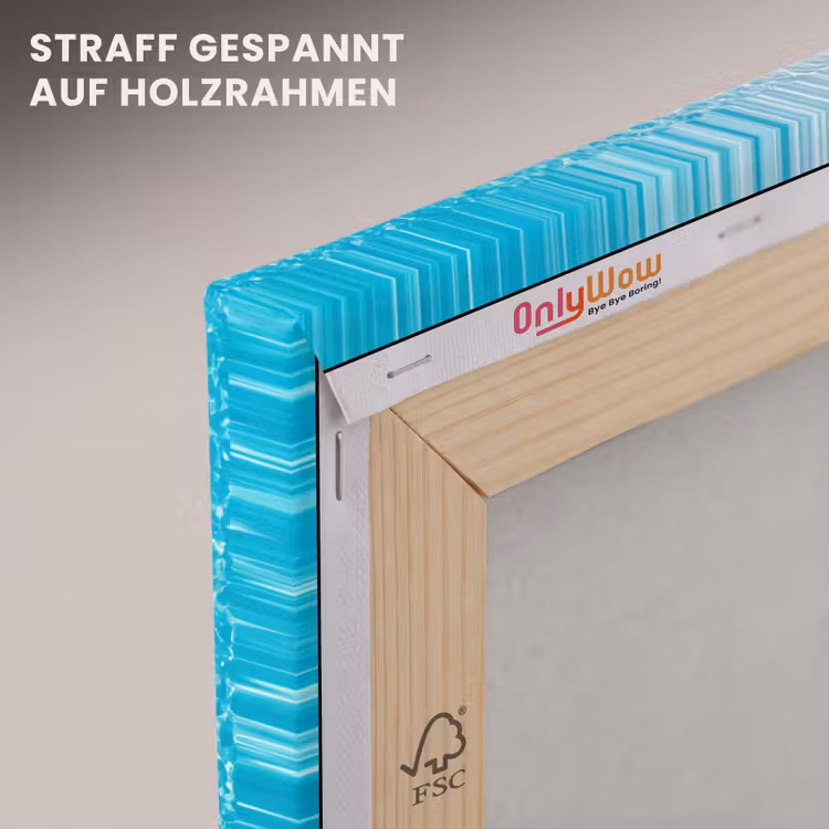Vis - Oceaan - Strand - Turquoise - Natuur canvas 2cm klein -uniquesellingpoint_afwerking-onlywow_DE