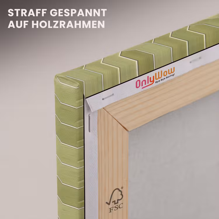 Visgraat - Wandtegel - Olijfgroen canvas 2cm klein 34 -uniquesellingpoint_afwerking-onlywow_DE