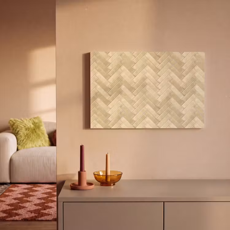 Visgraat - Tegel - Zand canvas 2cm klein 34 -sfeer1