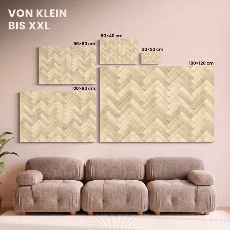 Visgraat - Tegel - Zand canvas 2cm klein 34 -Xsfeer8_DE