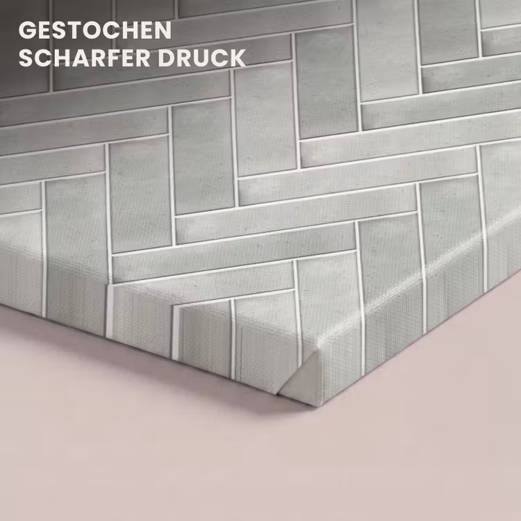 Visgraat - Wandtegel - Grijs canvas 2cm klein 34 -closeup_print_DE