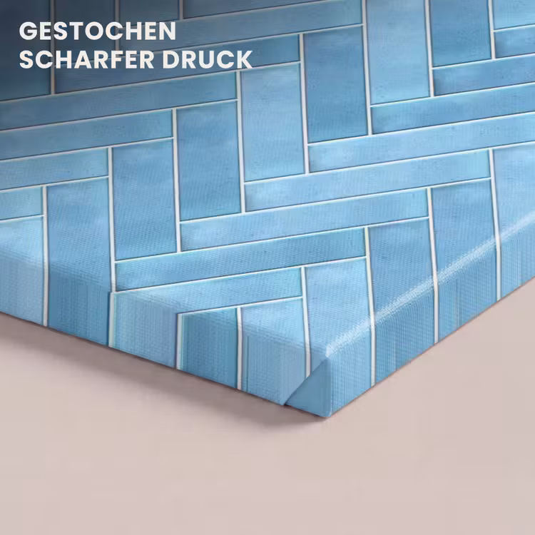 Visgraat - Wandtegel - Lichtblauw canvas 2cm klein 34 -closeup_print_DE