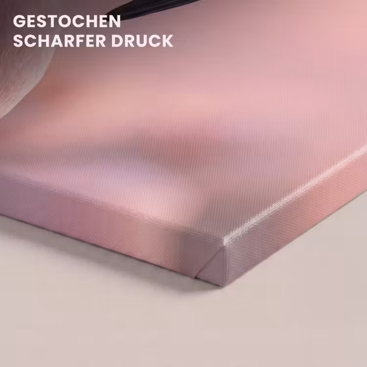 Flamingo - Portret - Roze canvas 2cm klein -uniquesellingpoint_afwerking-onlywow_DE