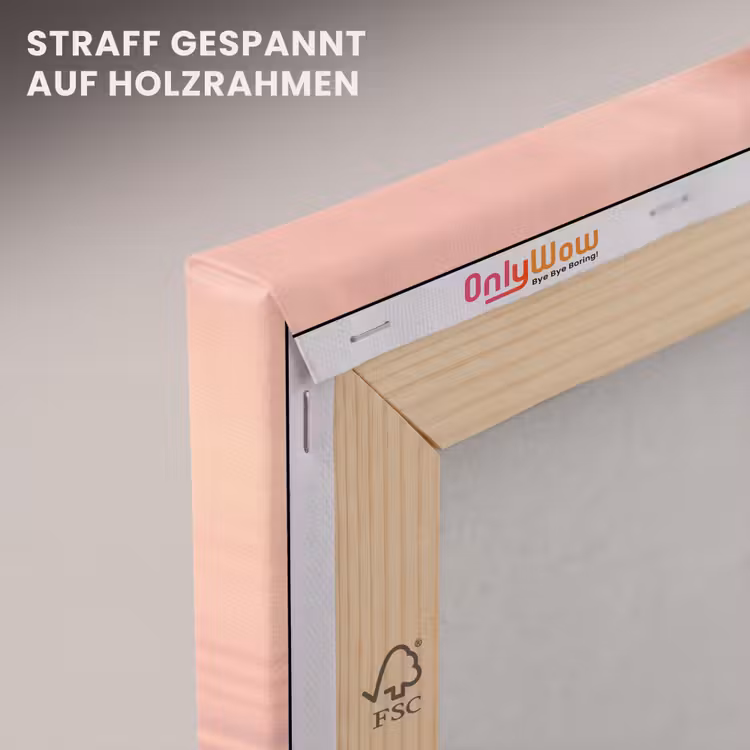 Flamingo - Water - Roze canvas 2cm klein -uniquesellingpoint_afwerking-onlywow_DE