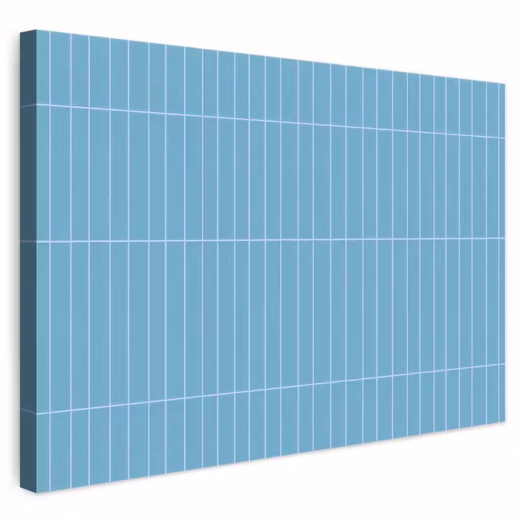 Tegel - Langwerpig - Patroon - Blauw canvas 2cm klein 34 -3d