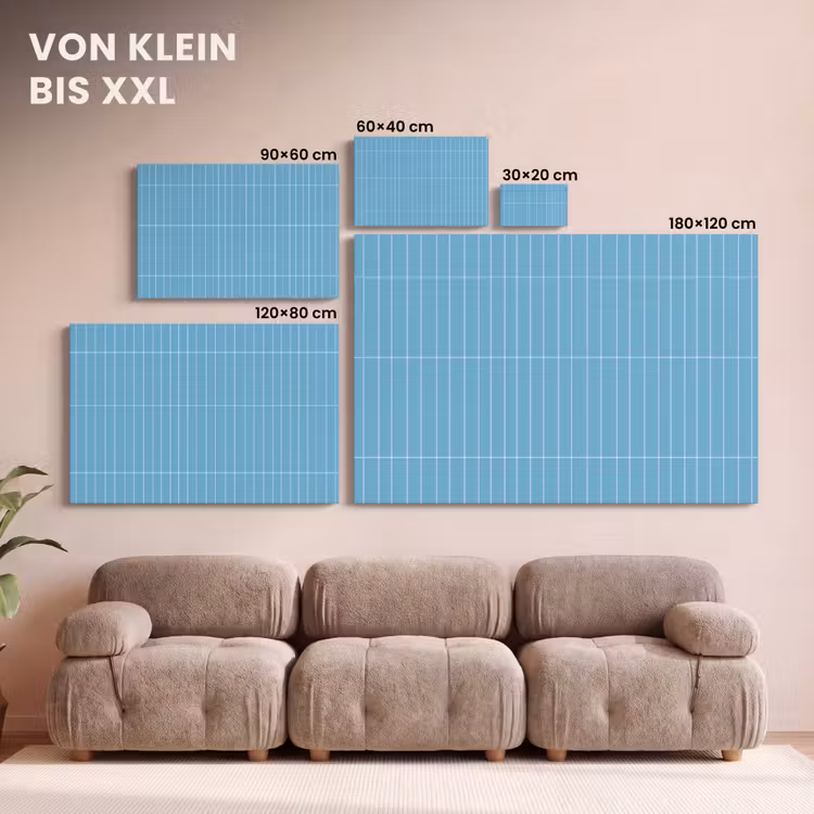 Tegel - Langwerpig - Patroon - Blauw canvas 2cm klein 34 -Xsfeer8_DE