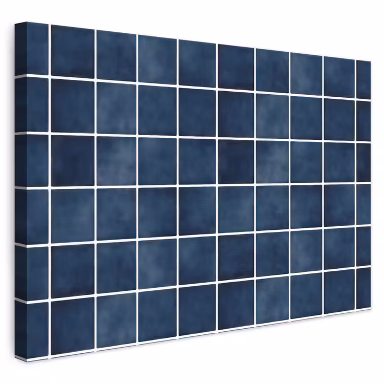 Tegel - Modern - Blauw canvas 2cm klein 34 -3d